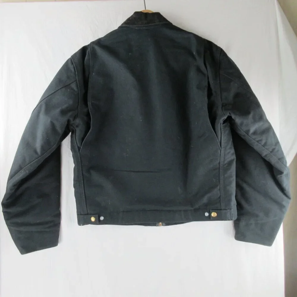 Carhartt VTG Blanket-Lined Firm Duck Detroit Jackets Medium Size 40R J01 Black